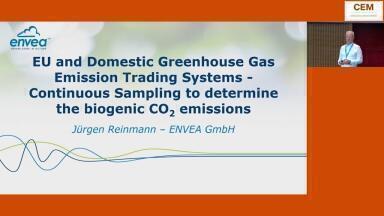 EU and Domestic Greenhouse Gas Emission Trading Systems - Continuous Sampling to determine the biogenic CO2 missions